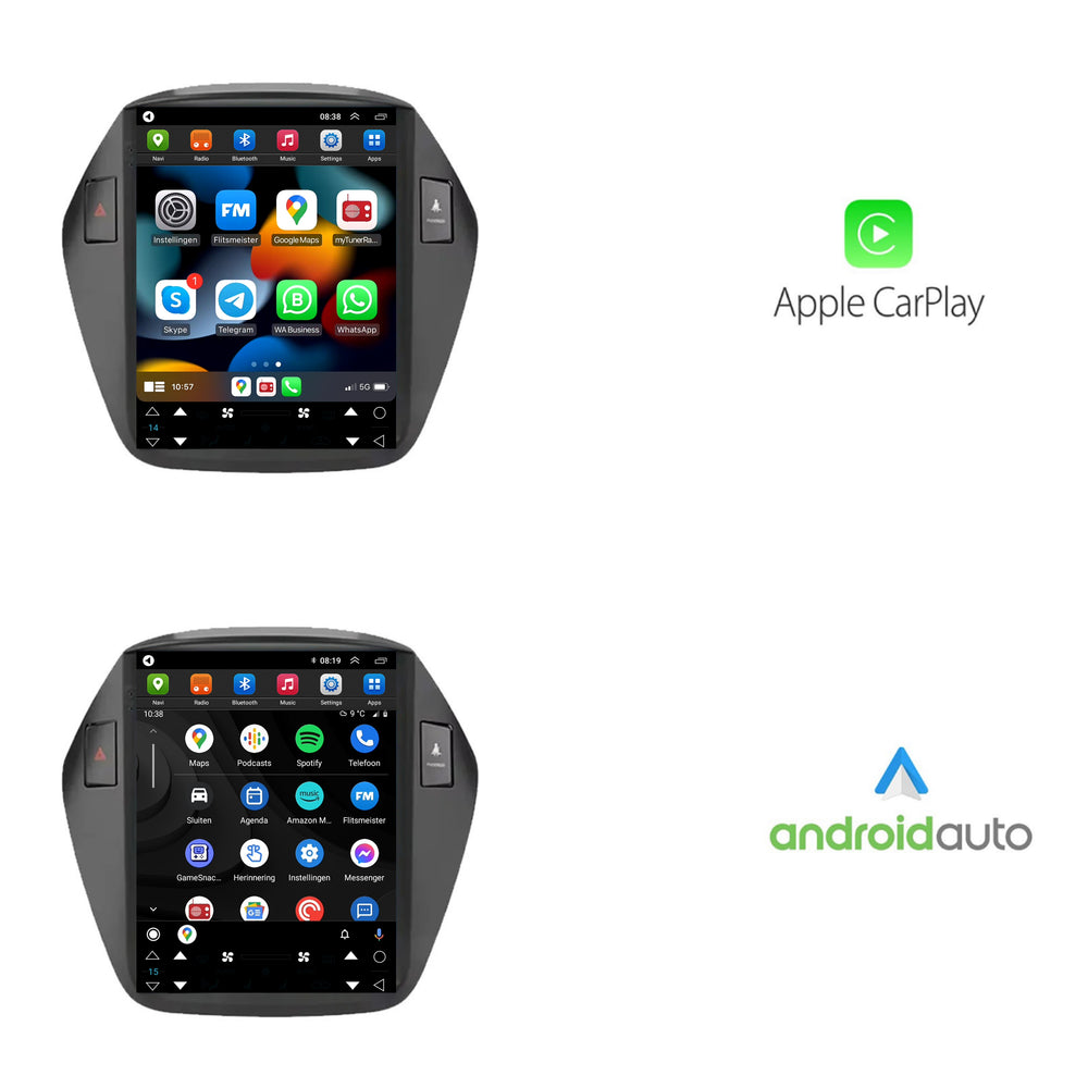 Hyundai ix35 Tesla Style | Android 13 | Car radio | 2009 to 2015 | CarPlay & Android Auto