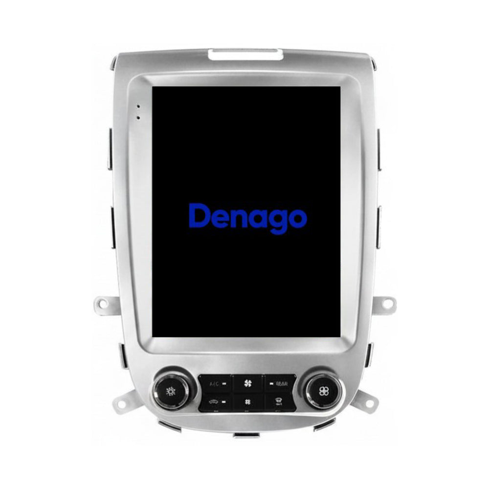 Hyundai Santa Fe 2 CarPlay autoradio | 2006 t/m 2012 | Zilver | Denago DNG-A440 | 9.7 inch Tesla Style | Android 13 | Draadloos CarPlay & Android Auto