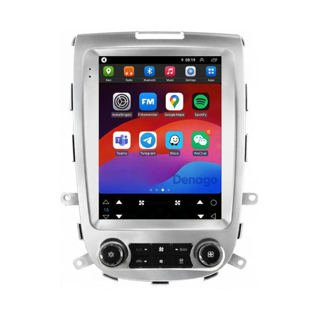 Hyundai Santa Fe 2 CarPlay autoradio | 2006 t/m 2012 | Zilver | Denago DNG-A440 | 9.7 inch Tesla Style | Android 13 | Draadloos CarPlay & Android Auto