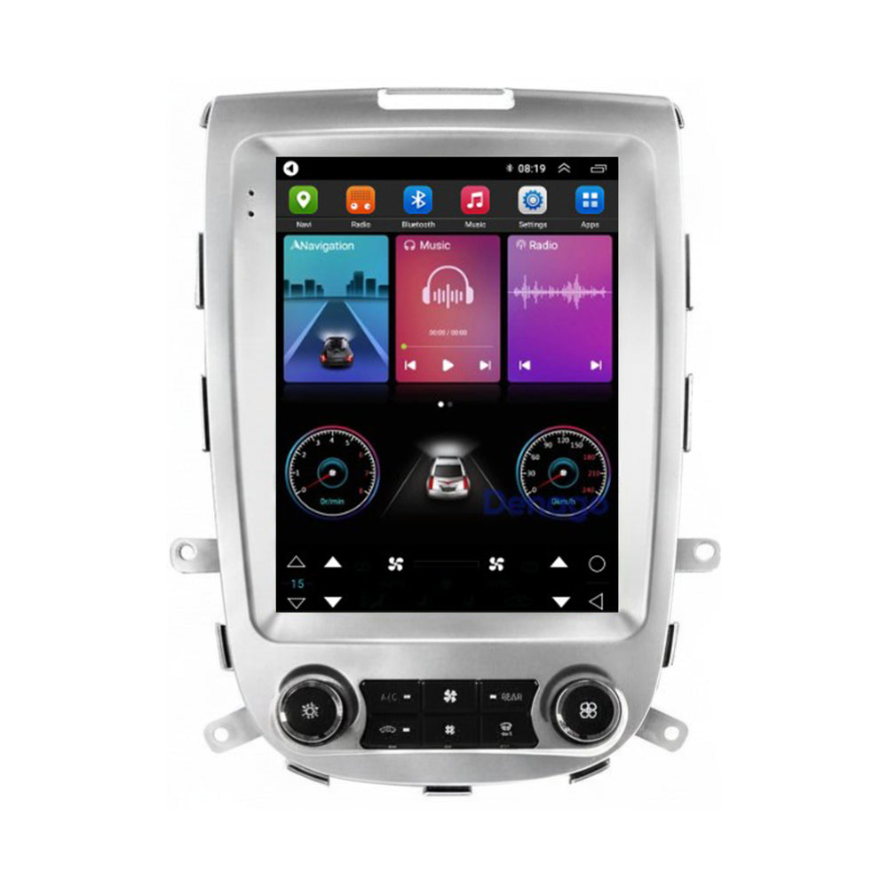 Hyundai Santa Fe 2 CarPlay autoradio | 2006 t/m 2012 | Zilver | Denago DNG-A440 | 9.7 inch Tesla Style | Android 13 | Draadloos CarPlay & Android Auto