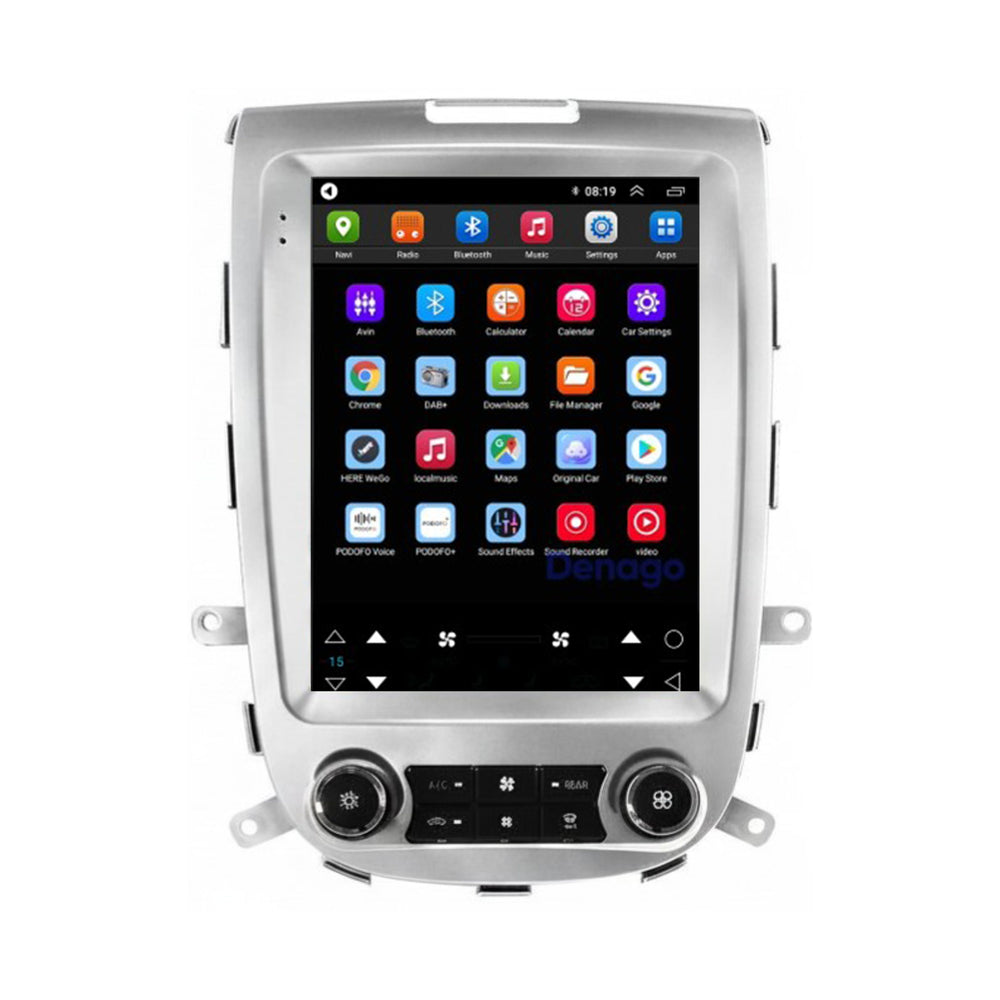 Hyundai Santa Fe 2 CarPlay autoradio | 2006 t/m 2012 | Zilver | Denago DNG-A440 | 9.7 inch Tesla Style | Android 13 | Draadloos CarPlay & Android Auto