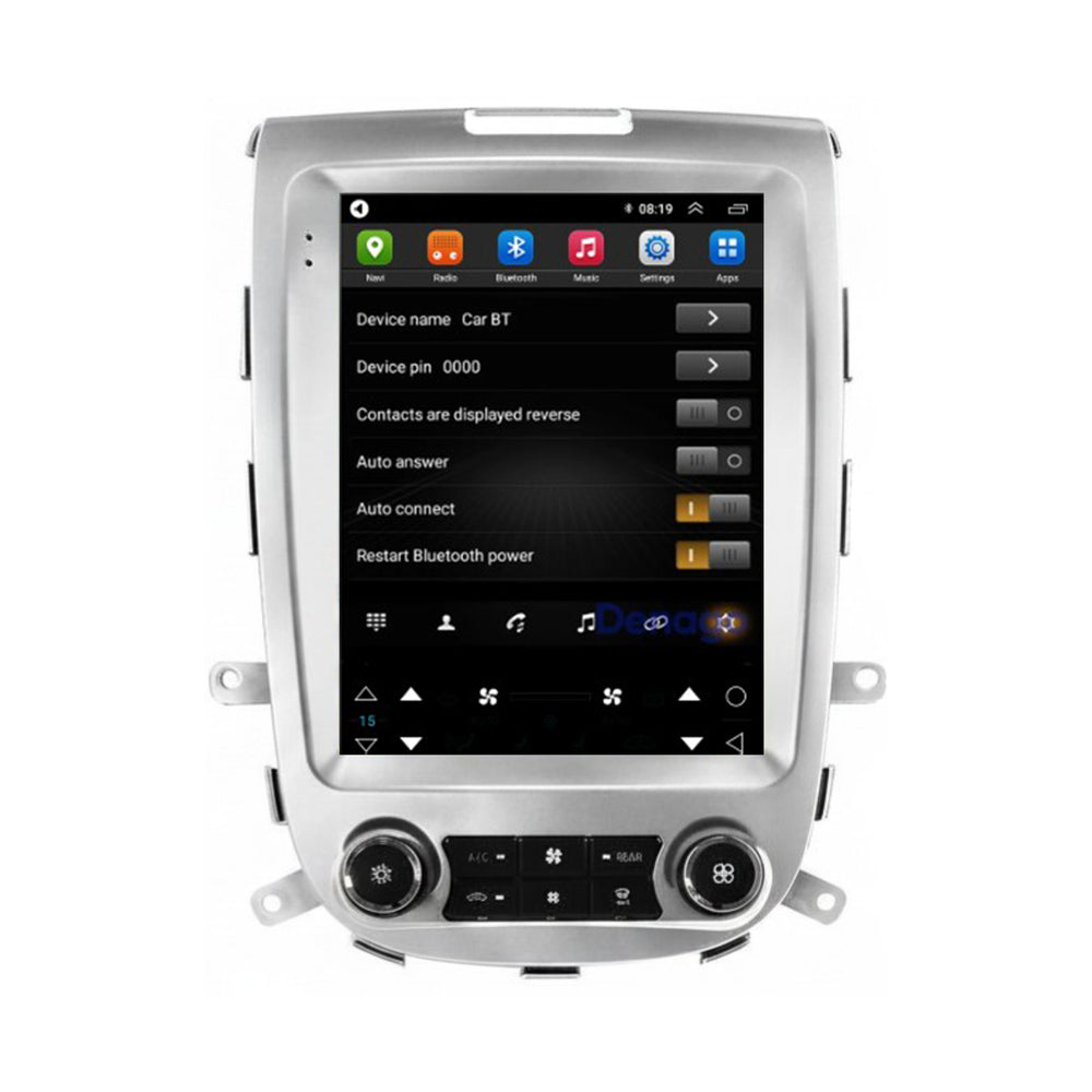 Hyundai Santa Fe 2 CarPlay autoradio | 2006 t/m 2012 | Zilver | Denago DNG-A440 | 9.7 inch Tesla Style | Android 13 | Draadloos CarPlay & Android Auto