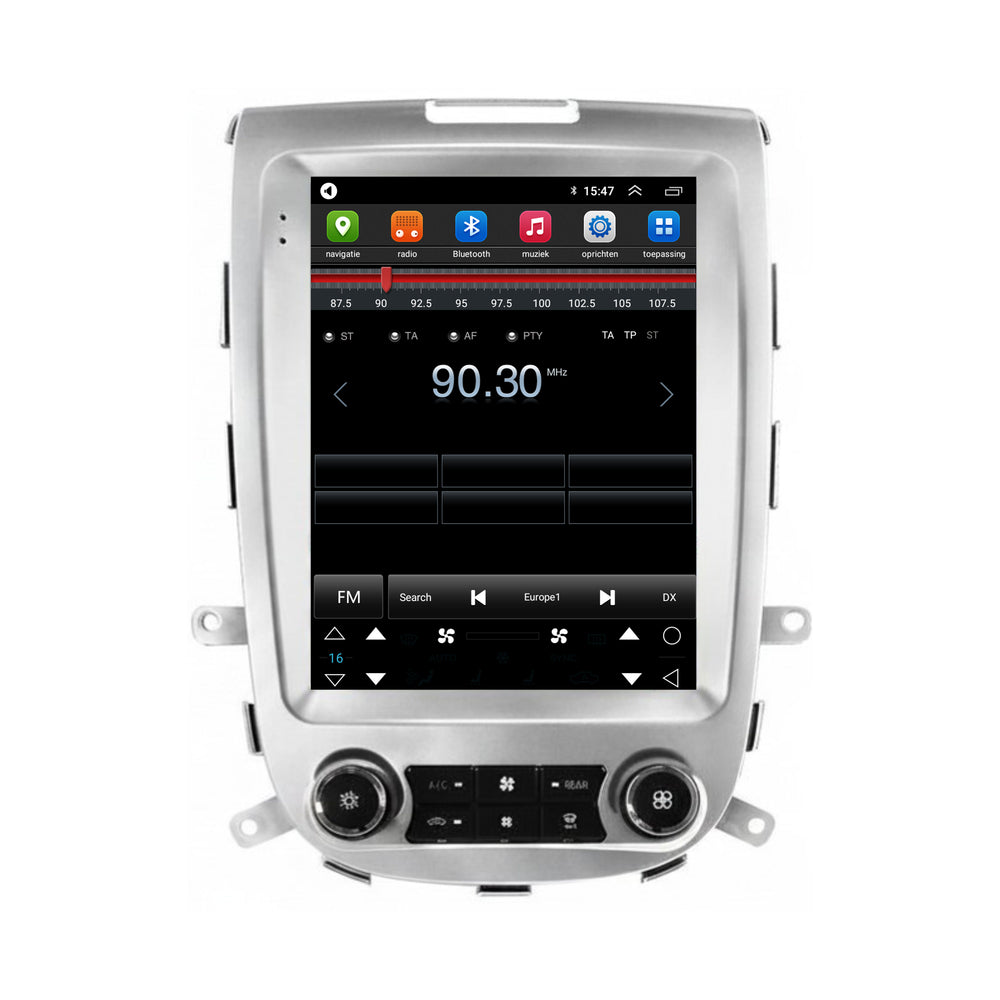 Hyundai Santa Fe 2 | Android 13 | Zilver | Autoradio | 2006 t/m 2012 | CarPlay & Android Auto