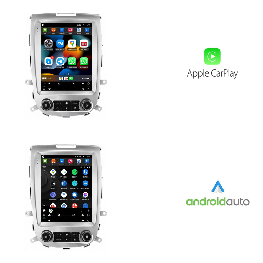 Hyundai Santa Fe 2 | Android 13 | Zilver | Autoradio | 2006 t/m 2012 | CarPlay & Android Auto
