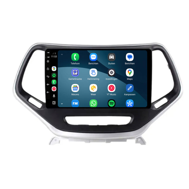 Jeep Cherokee CarPlay & Android Auto-radio | 2014 till 2018 | 9 tum | Android 15 | CTX-7119