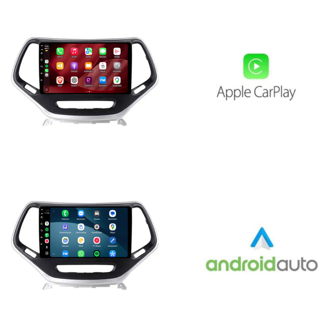 Jeep Cherokee CarPlay & Android Auto-radio | 2014 till 2018 | 9 tum | Android 15 | CTX-7119