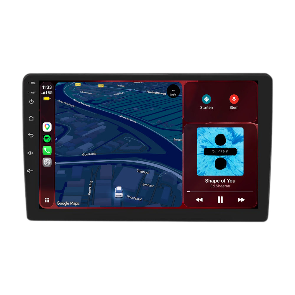 Jeep Commander-radio med CarPlay og Android Auto | 2008–2015 | 9 tommer | Android 15 | CTX-7471