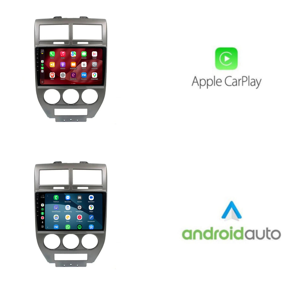 Jeep Compass-radio med CarPlay og Android Auto | 2006–2010 | 10 tommer | Android 15 | CTX-7214