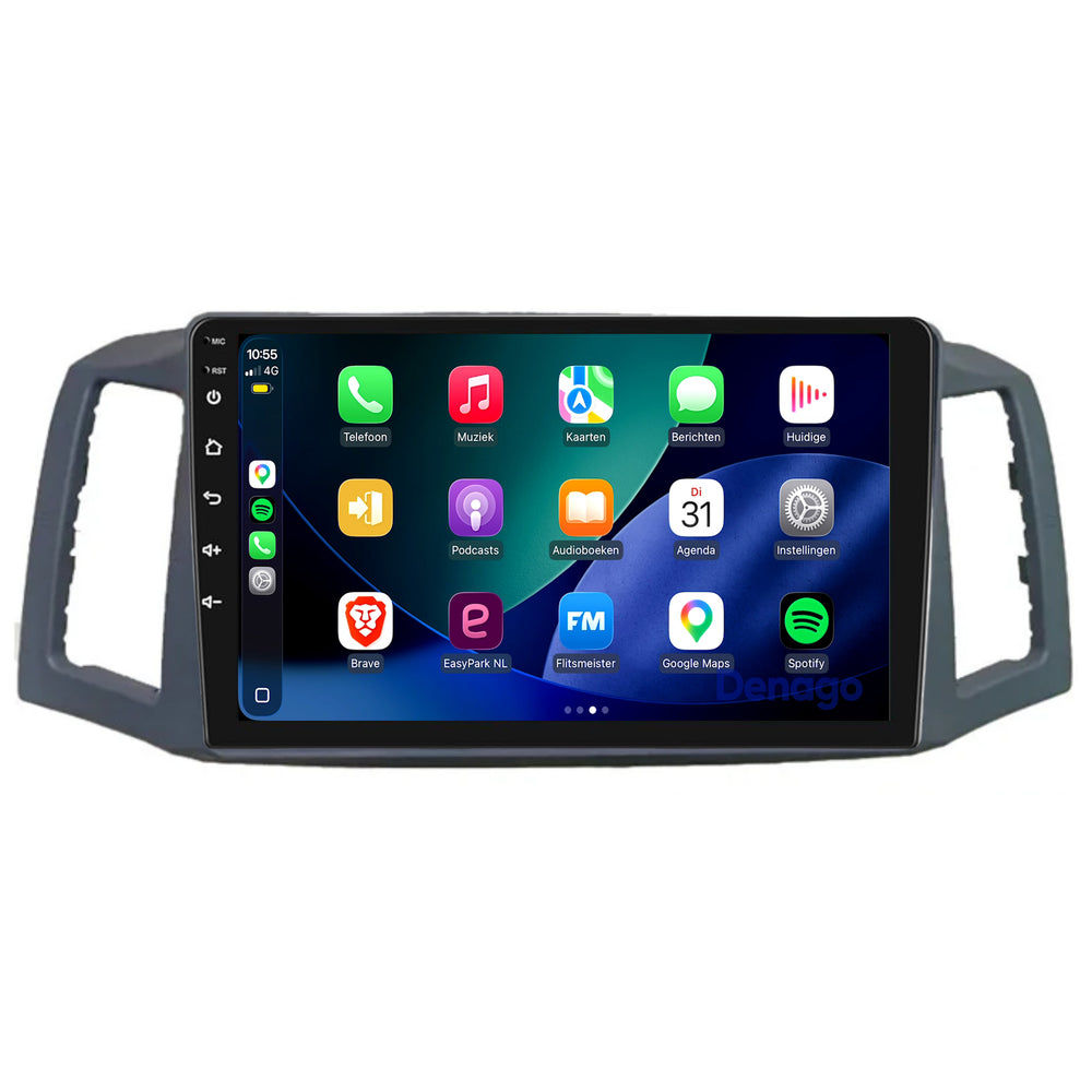 Jeep Grand Cherokee CarPlay autoradio | 2004 t/m 2007 | Denago DNG-A502 | 9 inch | Android 13 | Draadloos CarPlay & Android Auto