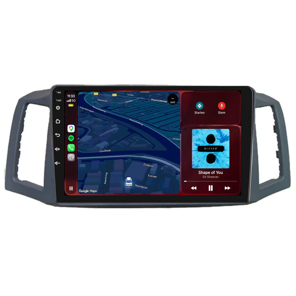 Jeep Grand Cherokee | Android 15 | 9 inch Autoradio | 2004 t/m 2007 | CarPlay & Android Auto
