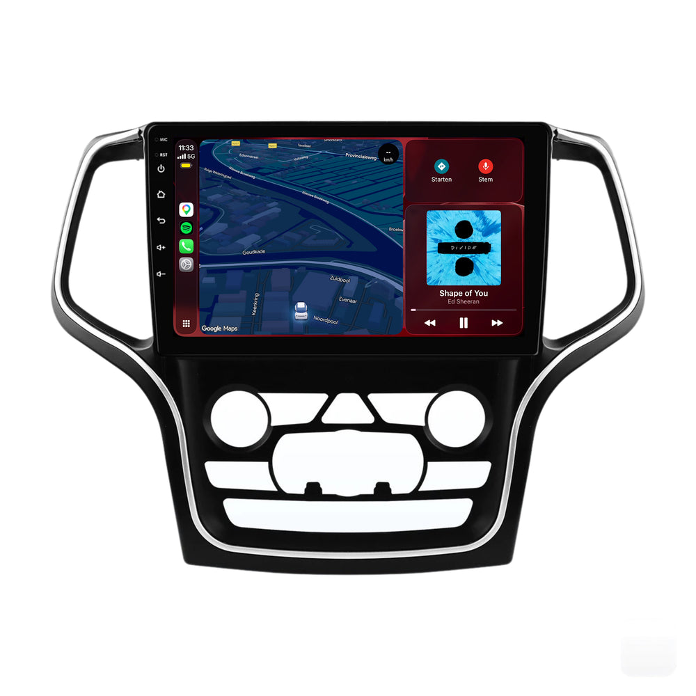 Jeep Grand Cherokee-radio med CarPlay og Android Auto | 2015–2018 | 9 tommer | Android 15 | CTX-7443