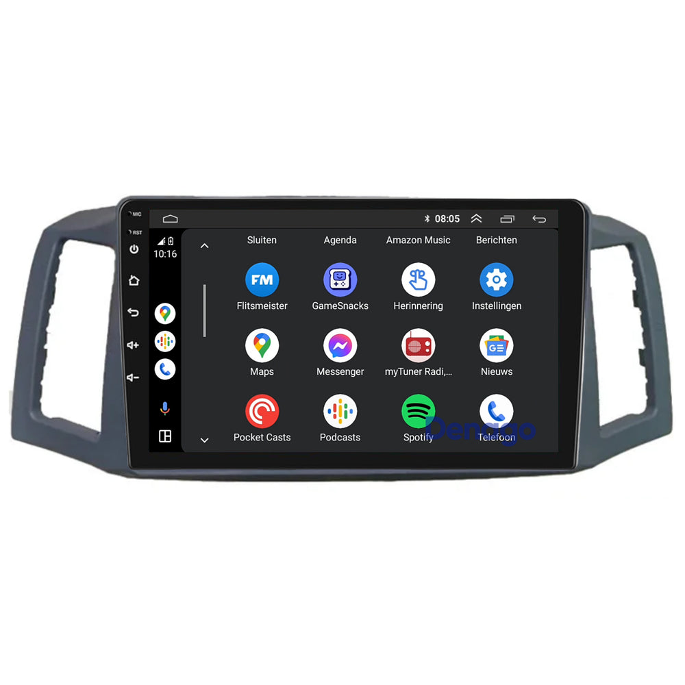 Jeep Grand Cherokee CarPlay autoradio | 2004 t/m 2007 | Denago DNG-A502 | 9 inch | Android 13 | Draadloos CarPlay & Android Auto