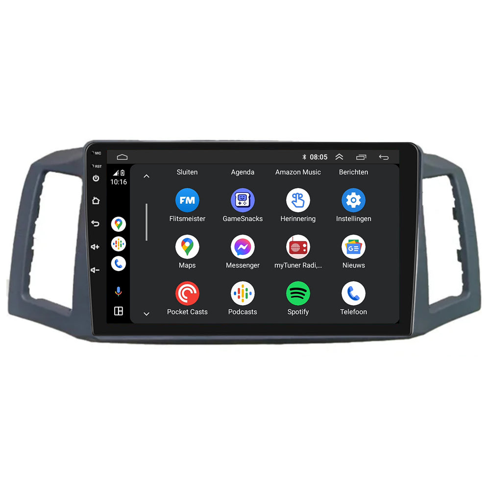 Jeep Grand Cherokee | Android 13 | Autoradio | 2004 t/m 2007 | CarPlay & Android Auto
