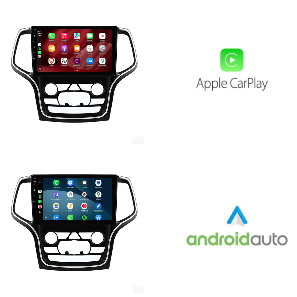 Jeep Grand Cherokee-radio med CarPlay og Android Auto | 2015–2018 | 9 tommer | Android 15 | CTX-7443