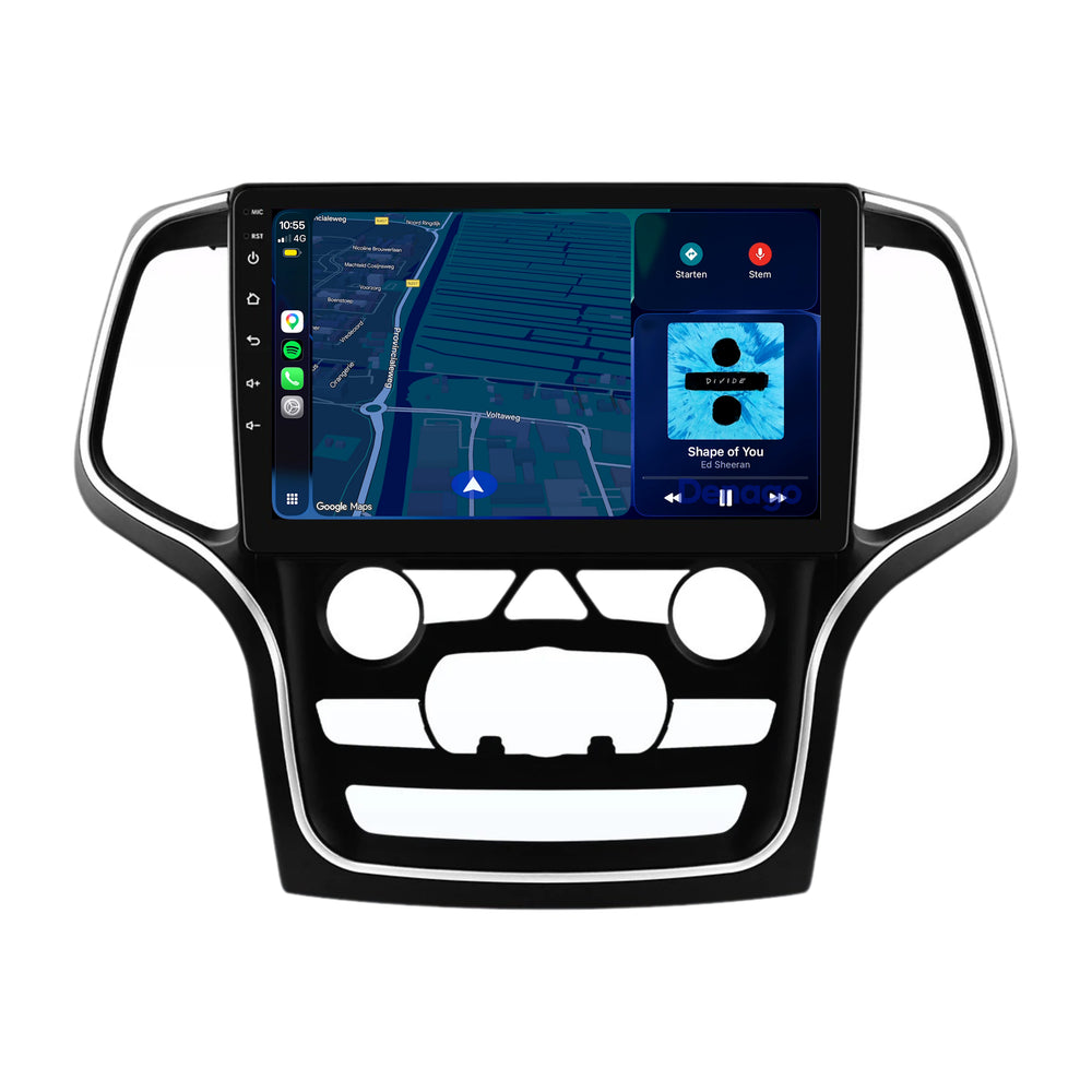 Jeep Grand Cherokee WK2 CarPlay autoradio | 2014 t/m 2022 | Denago DNG-A459 | 9 inch | Android 13 | Draadloos CarPlay & Android Auto