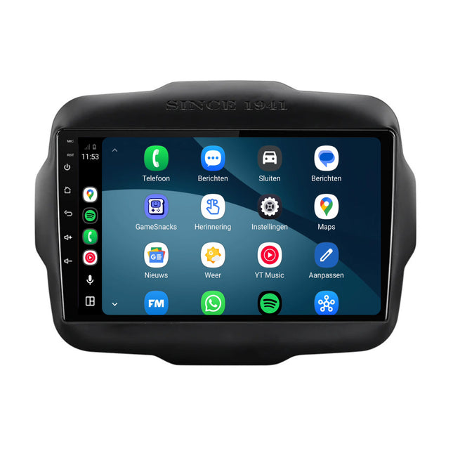 Radio Jeep Renegade z CarPlay i Android Auto | 2014 do 2023 | 9 cali | Android 15 | CTX-7123