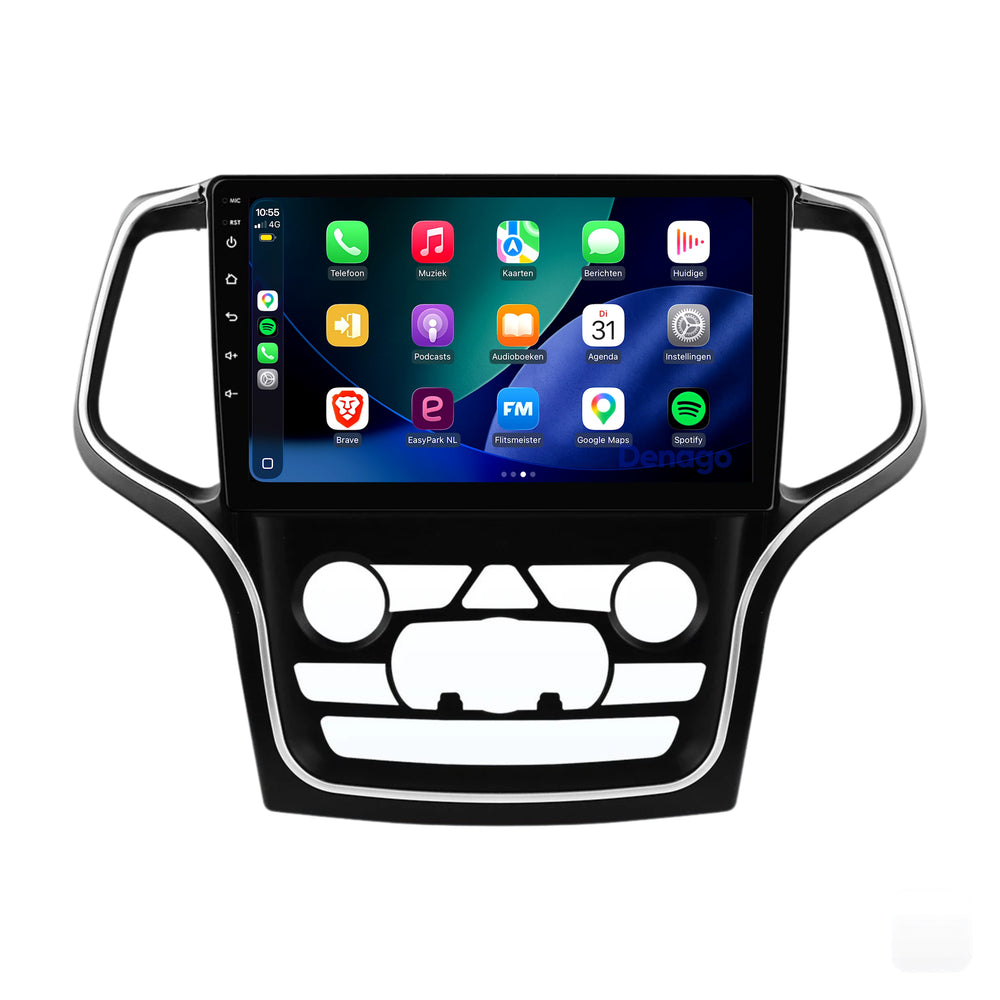 Jeep Grand Cherokee CarPlay autoradio | 2015 t/m 2018 | Denago DNG-A443 | 9 inch | Android 13 | Draadloos CarPlay & Android Auto