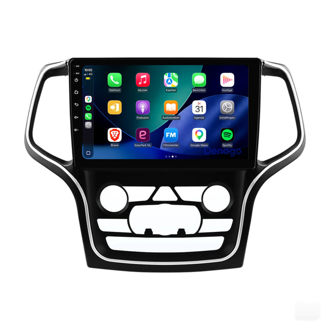 Jeep Grand Cherokee CarPlay autoradio | 2015 t/m 2018 | Denago DNG-A443 | 9 inch | Android 13 | Draadloos CarPlay & Android Auto