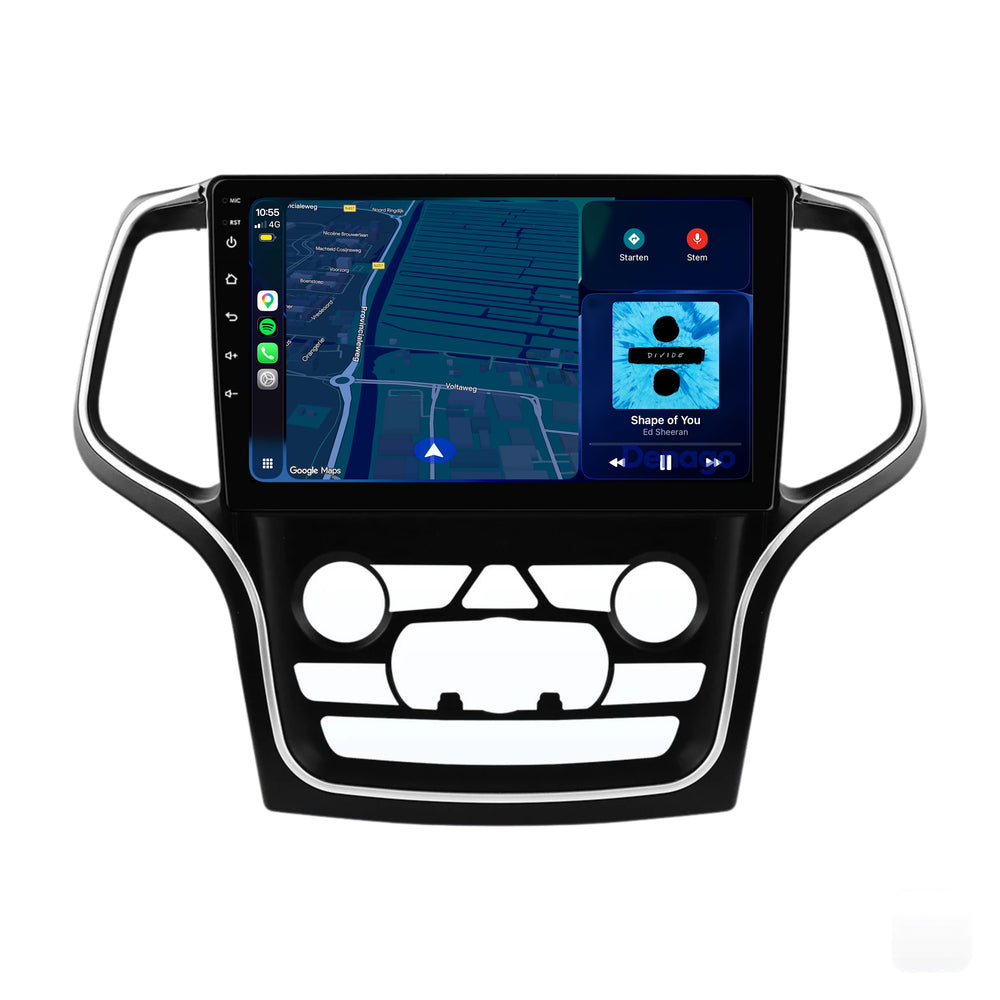 Jeep Grand Cherokee CarPlay autoradio | 2015 t/m 2018 | Denago DNG-A443 | 9 inch | Android 13 | Draadloos CarPlay & Android Auto