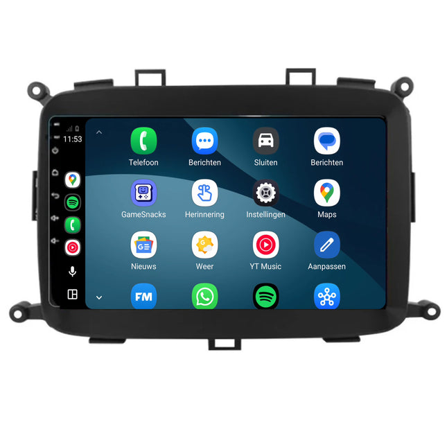 Kia Carens-radio med CarPlay och Android Auto | 2013 till 2019 | 9 tum | Android 15 | CTX-7180