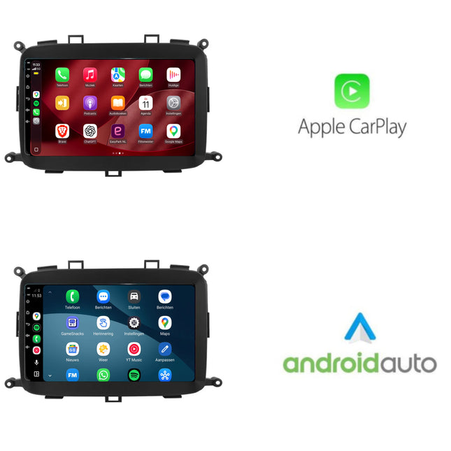 Kia Carens-radio med CarPlay och Android Auto | 2013 till 2019 | 9 tum | Android 15 | CTX-7180