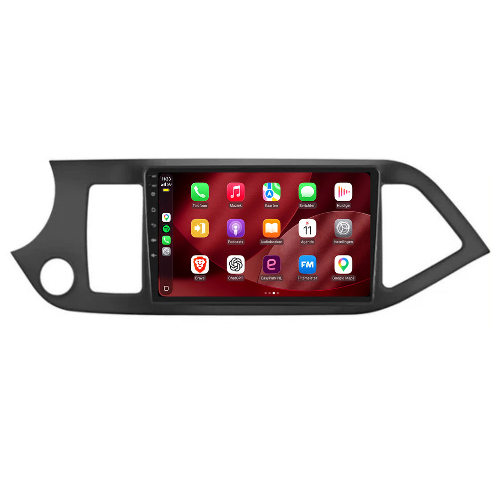 Kia Picanto-radio med CarPlay og Android Auto | 2011–2016 | 9 tommer | Android 15 | CTX-7337