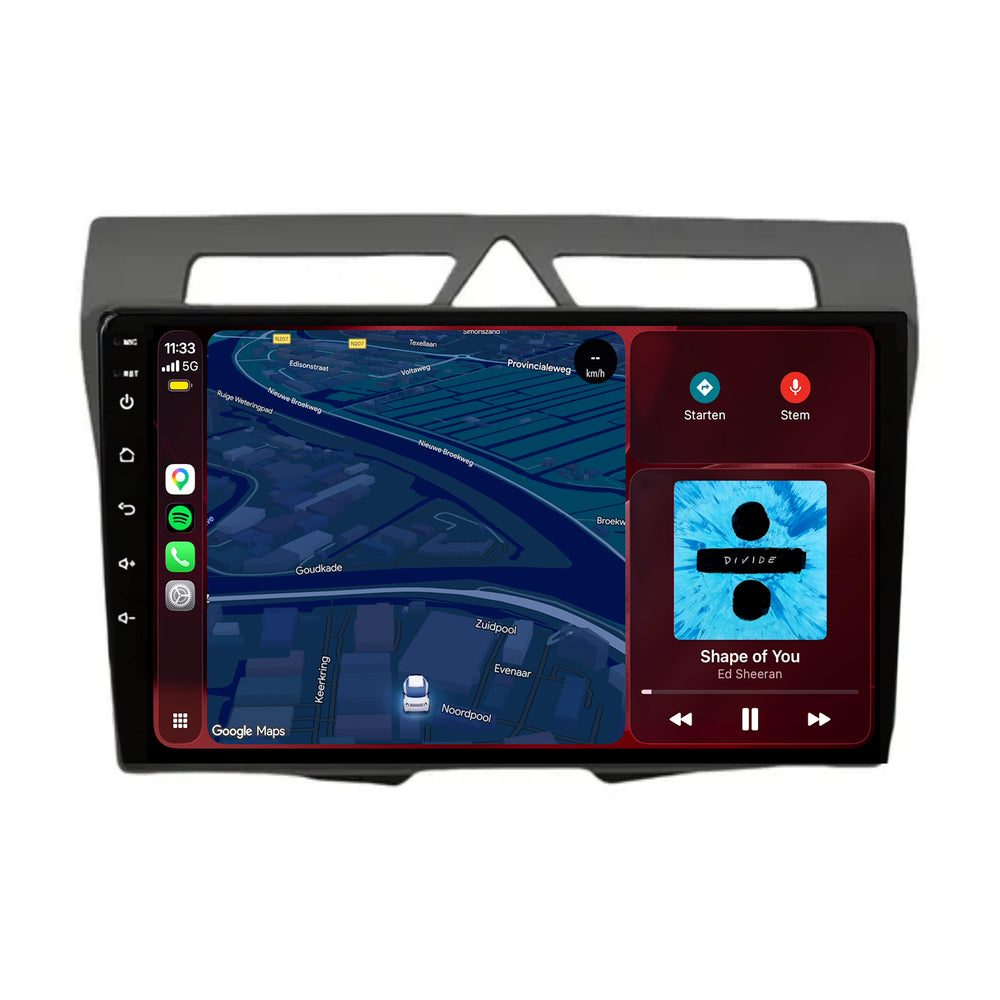 Kia Picanto CarPlay & Android Auto radio | 2008 t/m 2010 | 9 inch | Android 15 | CTX-7086