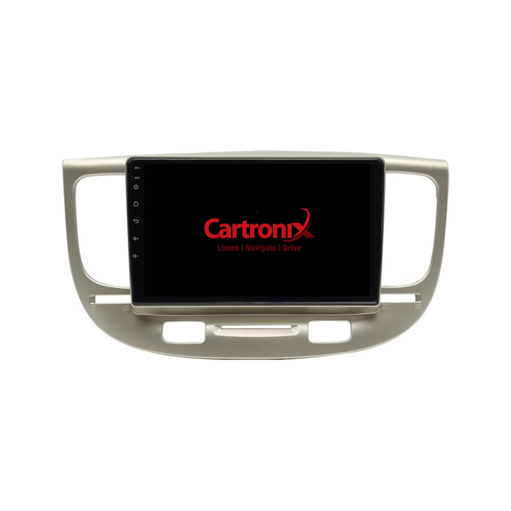 Kia Rio CarPlay & Android Auto radio | 2006 t/m 2010 | 9 inch | Android 15 | Beige | CTX-7173