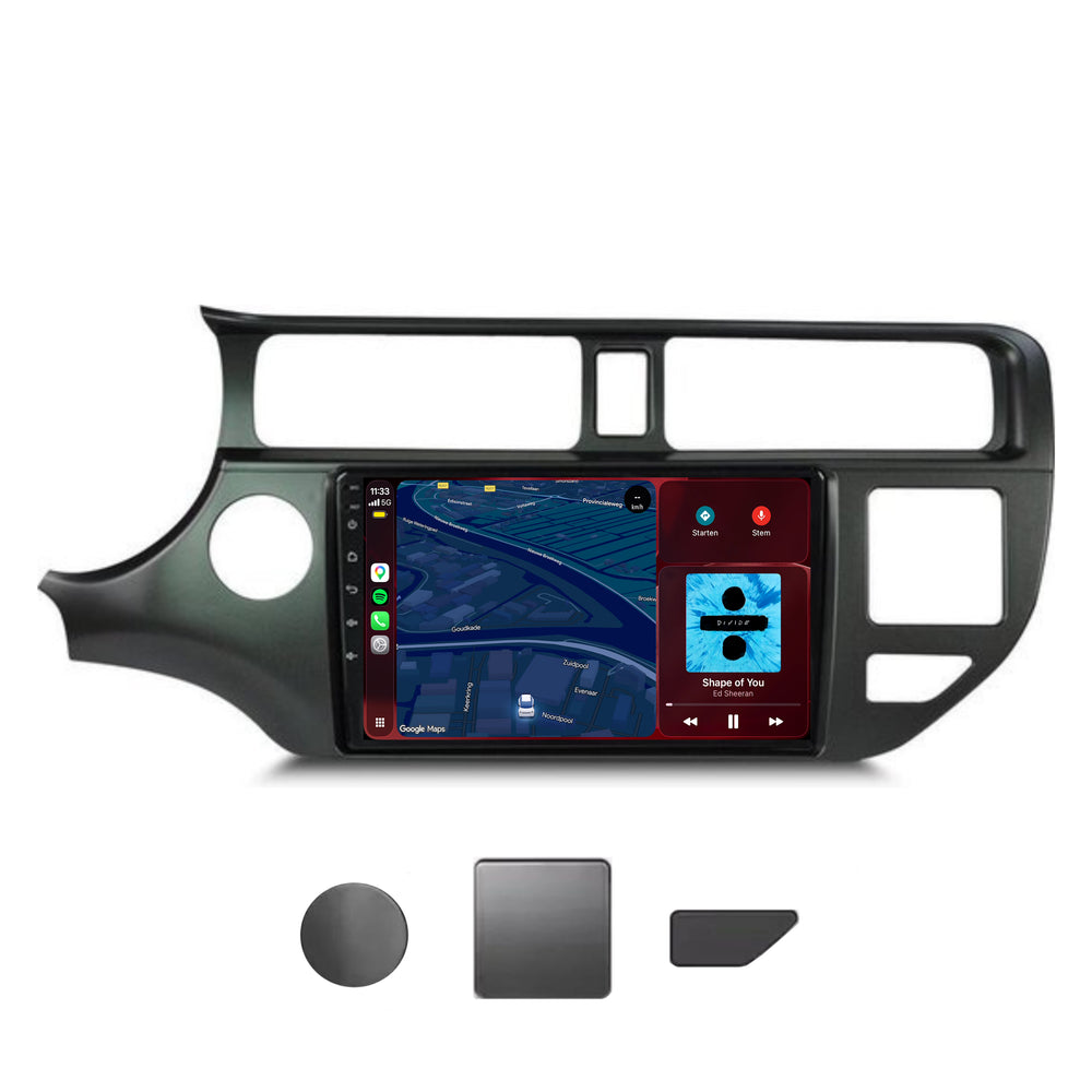 Kia Rio CarPlay & Android Auto radio | 2011 t/m 2014 | 9 inch | Android 15 | CTX-7160