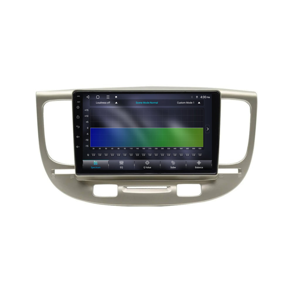 Kia Rio CarPlay & Android Auto radio | 2006 t/m 2010 | 9 inch | Android 15 | Beige | CTX-7173