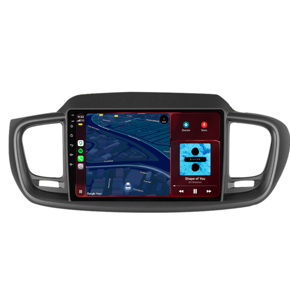 Kia Sorento-radio med CarPlay og Android Auto | 2015–2018 | 9 tommer | Android 15 | CTX-7277