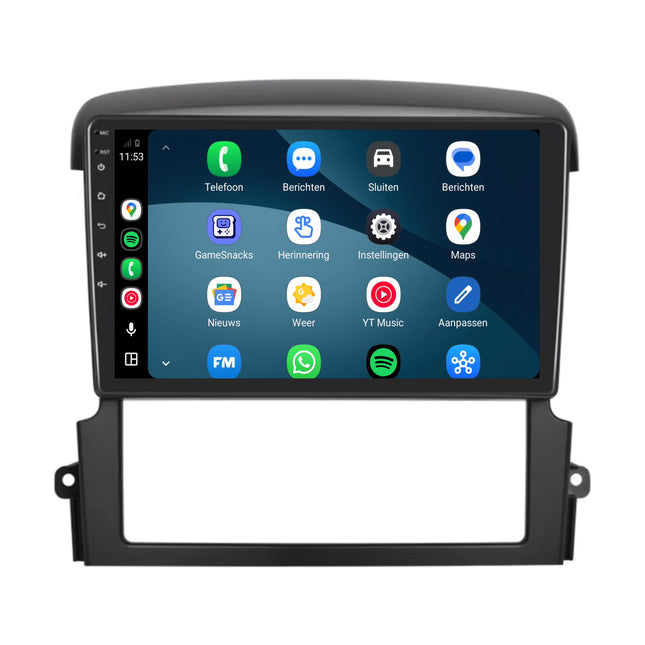 راديو Kia Sorento مع CarPlay وAndroid Auto | من 2002 إلى 2009 | 9 بوصات | Android 15 | CTX-7135