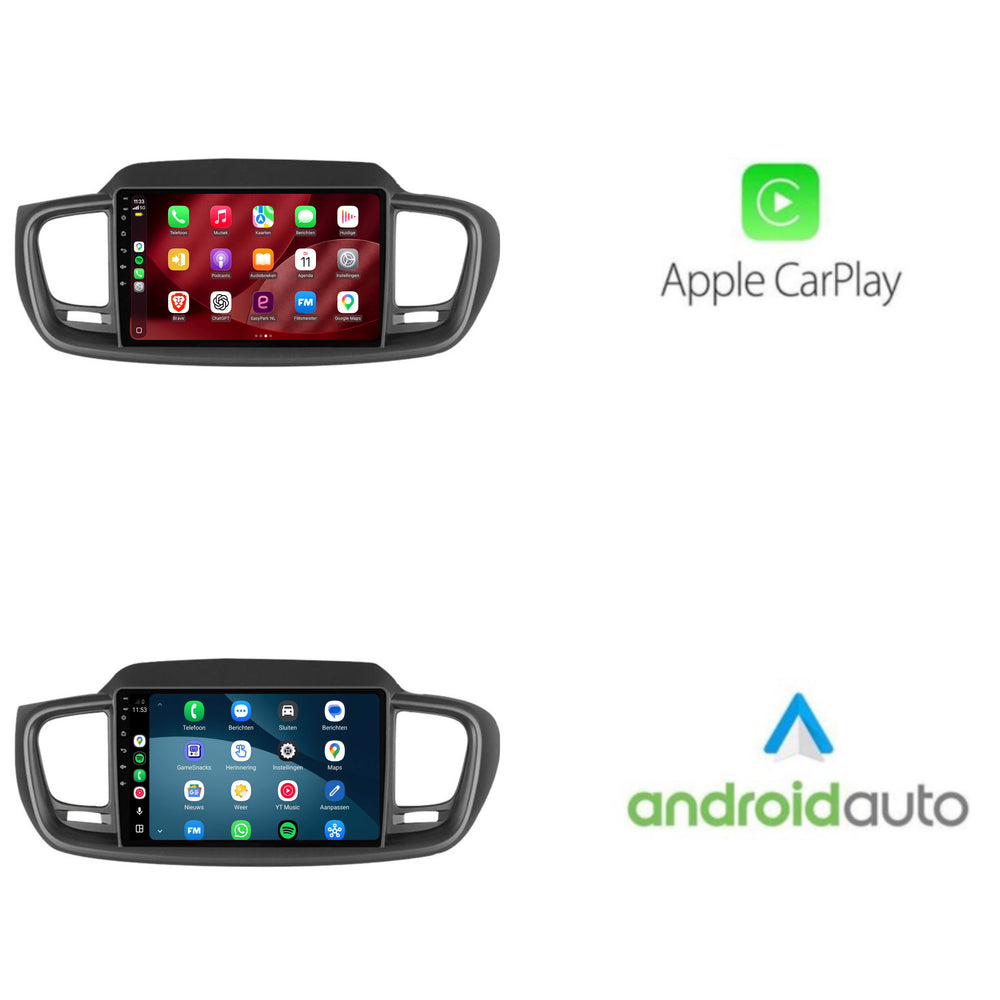 Kia Sorento-radio med CarPlay og Android Auto | 2015–2018 | 9 tommer | Android 15 | CTX-7277