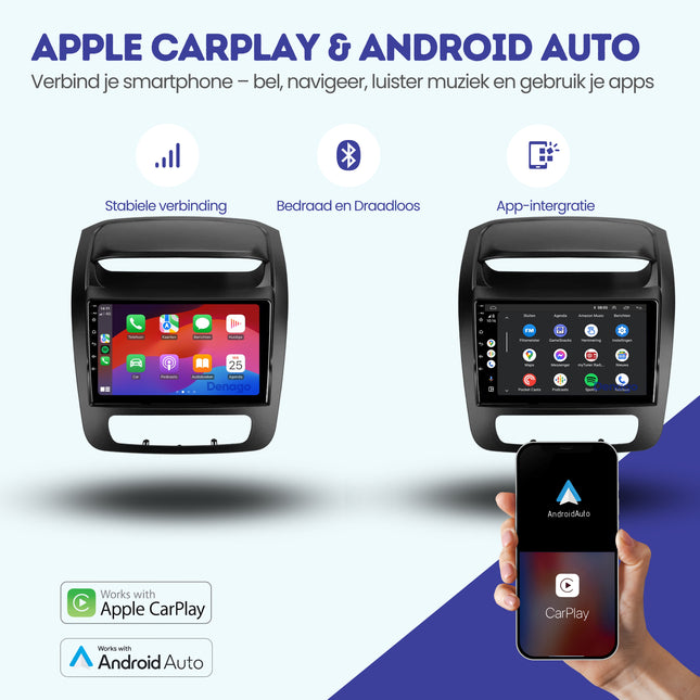 Radio de coche Kia Sorento CarPlay | 2013 a 2014 | Denago DNG-A304 | 9 pulgadas | Androide 13 | CarPlay inalámbrico y Android Auto