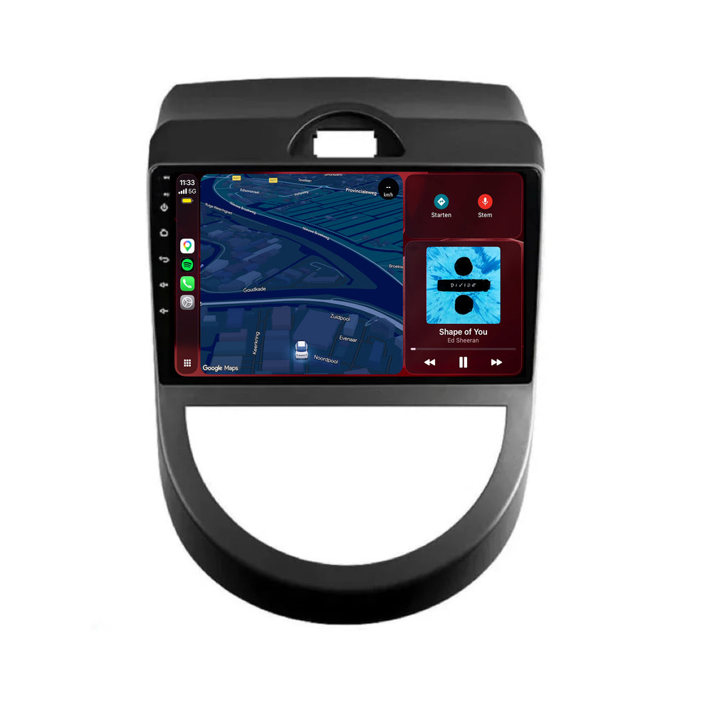 Kia Soul CarPlay & Android Auto radio | 2010 t/m 2013 | 9 inch | Android 15 | CTX-7192