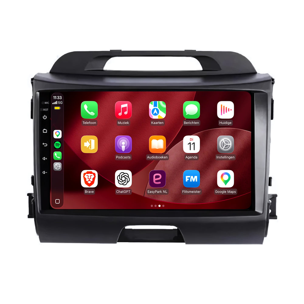 Kia Sportage | Android 15 | 9 inch Autoradio | 2010 t/m 2015 | CarPlay & Android Auto