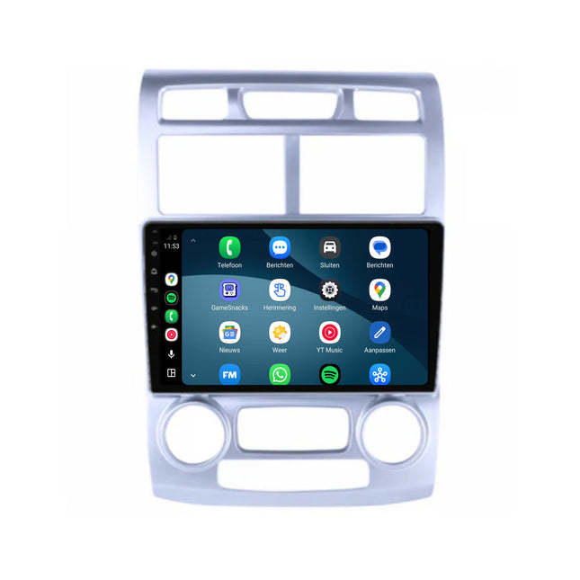 راديو Kia Sportage مع CarPlay وAndroid Auto | 2004–2010 | 9 بوصات | Android 15 | CTX-7212