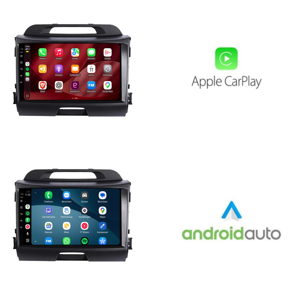Kia Sportage | Android 15 | 9 inch Autoradio | 2010 t/m 2015 | CarPlay & Android Auto