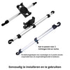Universele iPad / Tablet Houder voor Auto | Tussen voorstoelen montage | Verstelbaar Links/Rechts | 360° Draaibaar