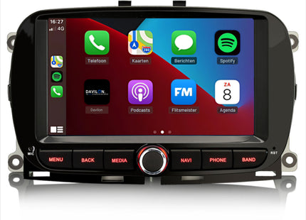 Fiat 500 CarPlay | Android 13 | 2007 t/m 2015 | 4+64GB