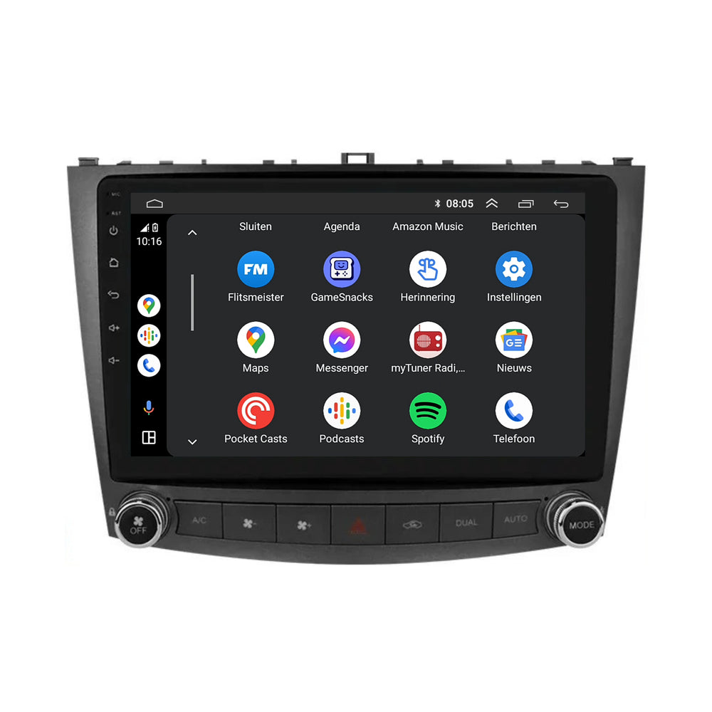 Lexus IS | Android 13 | Autoradio | 2006 t/m 2012 | CarPlay & Android Auto