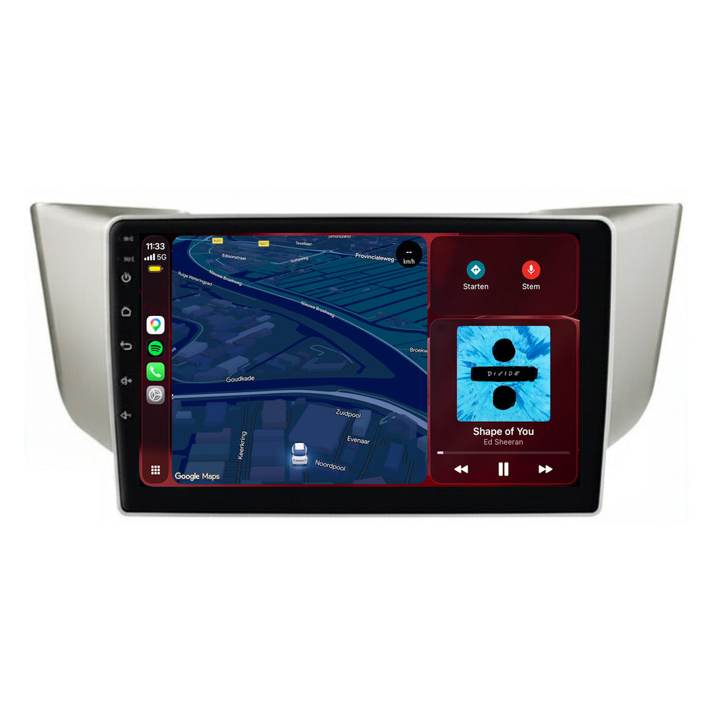 Autoradio per Lexus RX con CarPlay e Android Auto | 2003–2009 | 9 pollici | Android 15 | CTX-7480