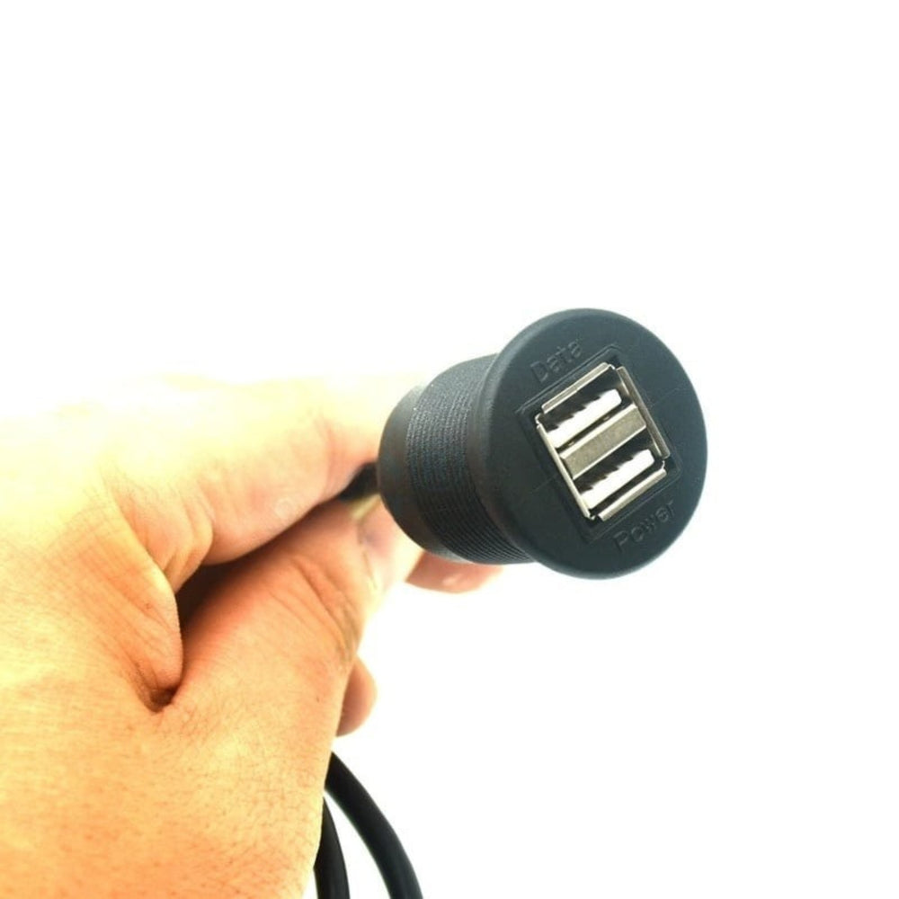Cartónix | CTX-3300 | Cable incorporado de 1 metro con doble puerto USB para salpicadero