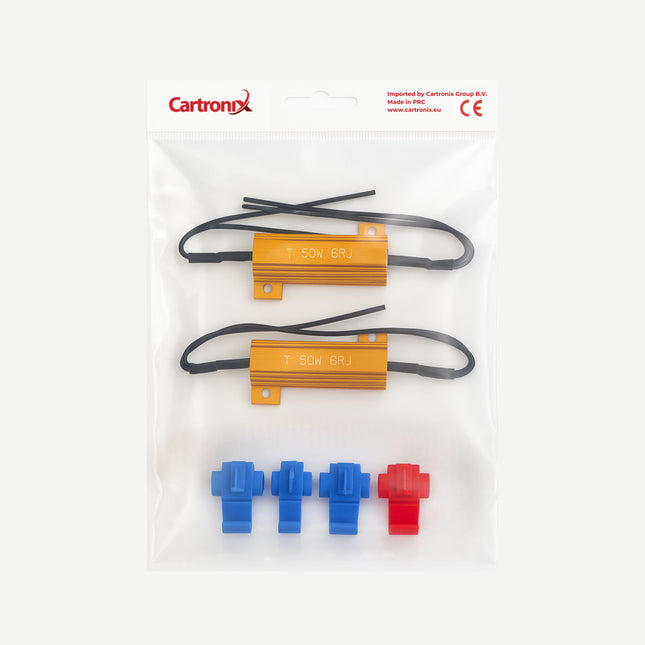 CANBUS Weerstand | 12V 50W 6 Ohm | Foutcode Verwijderaar | Set van 2