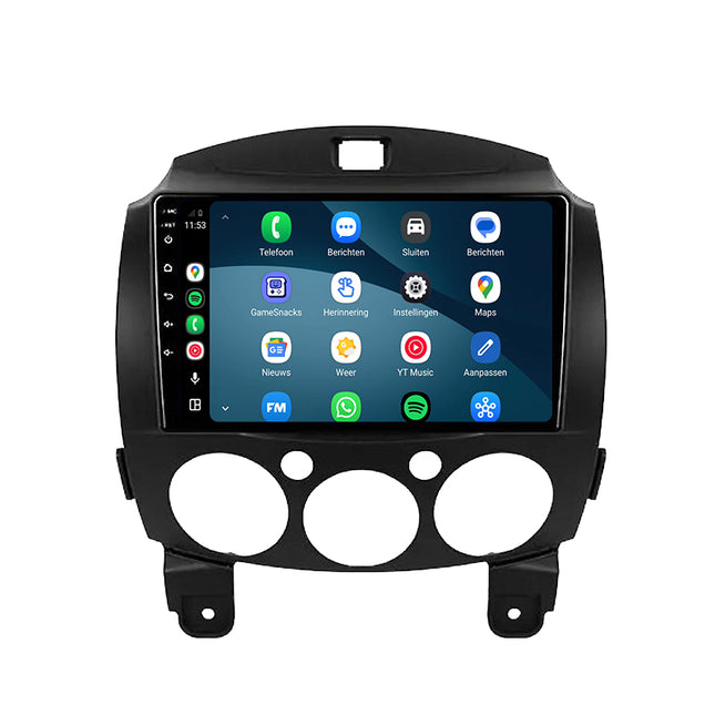 Mazda 2 | Android 15 | 9 inch Autoradio | 2008 t/m 2014 | CarPlay & Android Auto