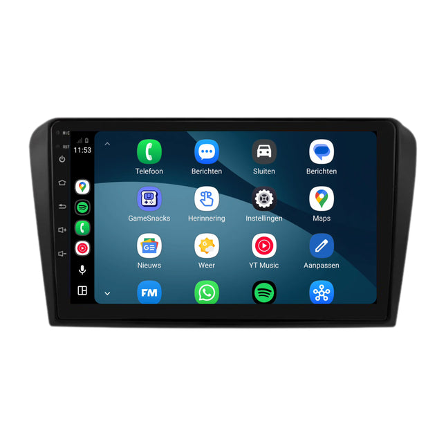 راديو Mazda 3 مع CarPlay وAndroid Auto | 2003–2009 | 9 بوصات | Android 15 | CTX-7467