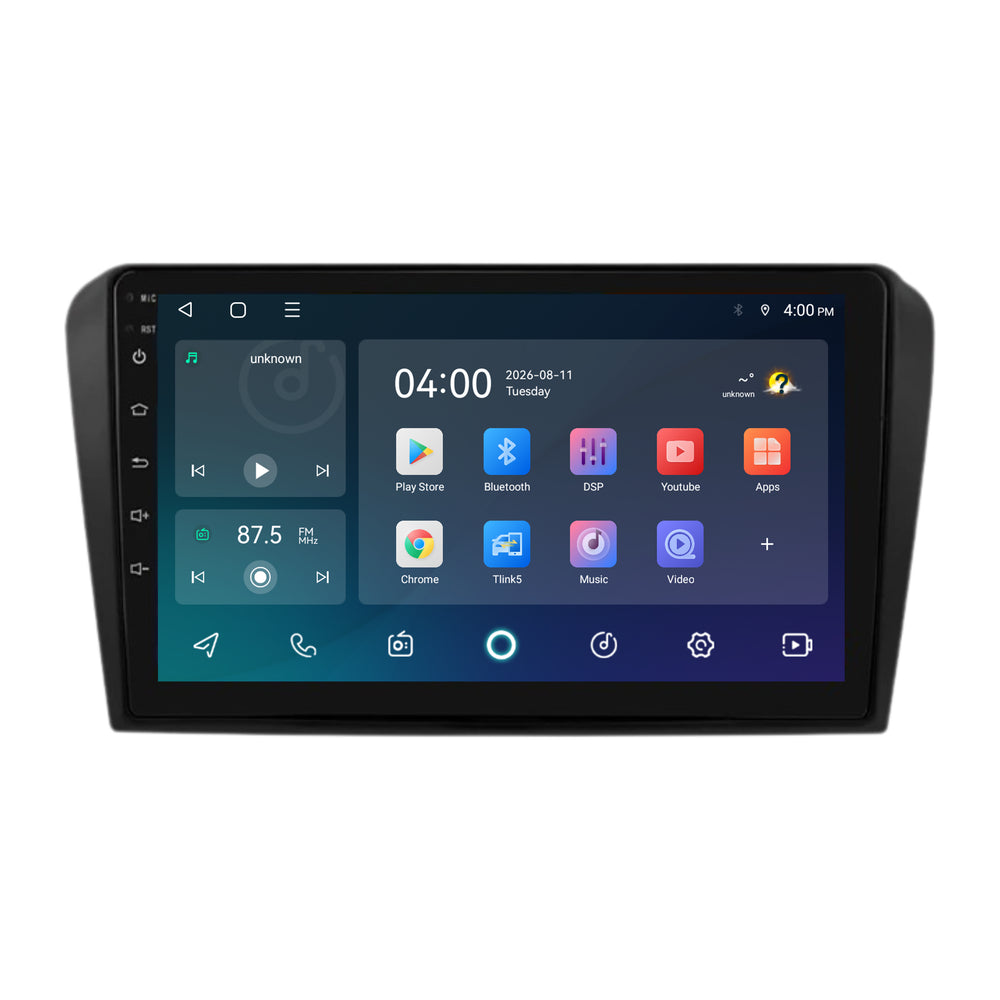 راديو Mazda 3 مع CarPlay وAndroid Auto | 2003–2009 | 9 بوصات | Android 15 | CTX-7467
