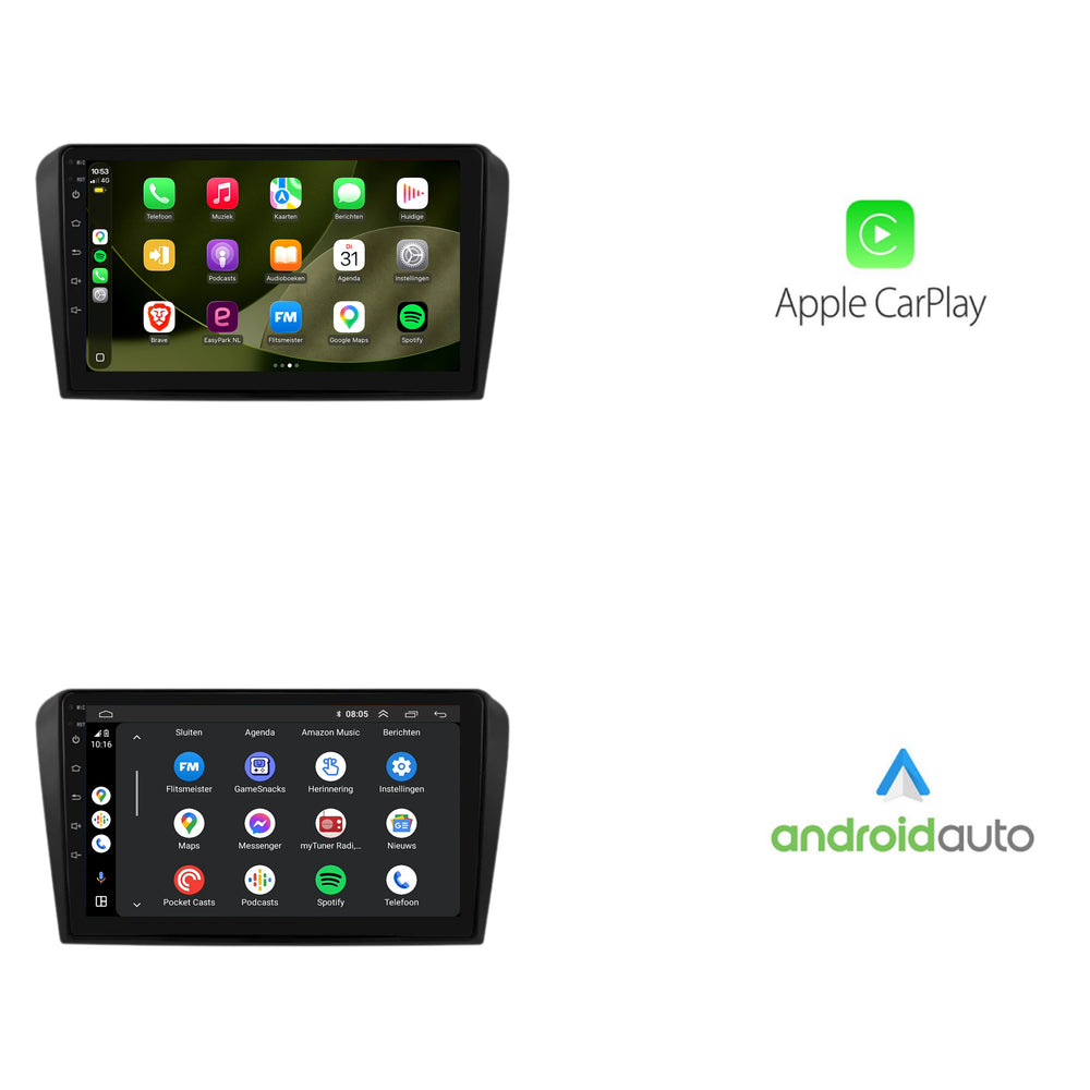 Mazda 3 | Android 13 | Autoradio | 2003 t/m 2009 | CarPlay & Android Auto