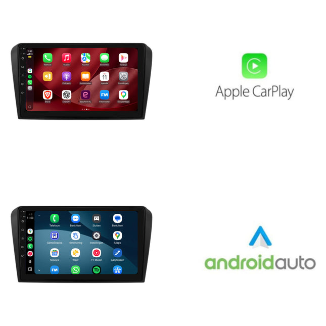راديو Mazda 3 مع CarPlay وAndroid Auto | 2003–2009 | 9 بوصات | Android 15 | CTX-7467