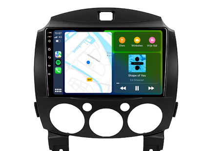 Mazda 2 | Android 13 | Autoradio | 2008 t/m 2014 | CarPlay & Android Auto